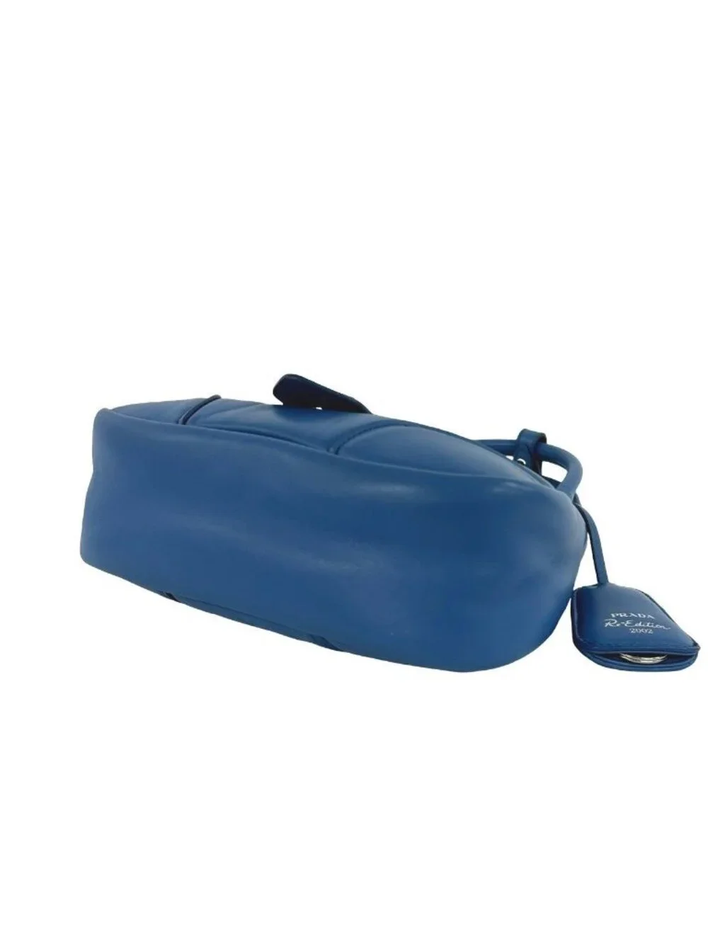 Prada Re Edition Triangle Logo Nappa Leather 2-Way Shoulder Bag Pochette Blue